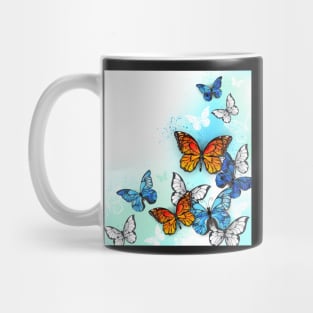 Flock of Multicolor Butterflies Mug